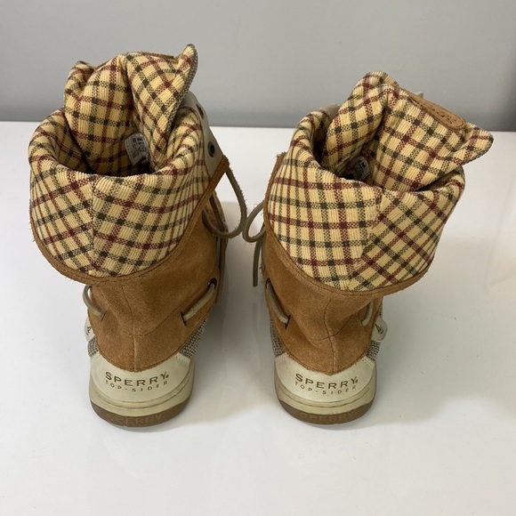 Sperry Top Siders LadyFish Fold Down Lace Up Boots Size 8 - Picture 7 of 16